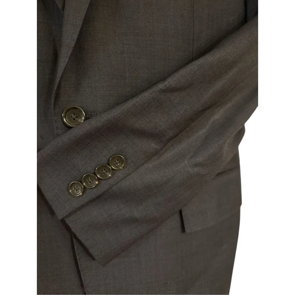J Crew Ludlow Sport Coat Men 40S Gray Italian Fabric Jacket Tollegno 1900 Blazer